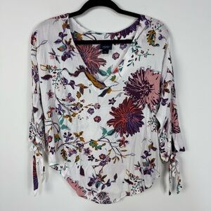 Daytrip floral V neck Blouse Top Spring Summer Casual